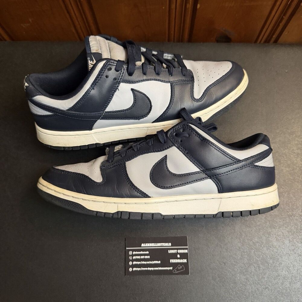 Nike Dunk Low Retro Georgetown Navy Blue/Gray Size 12 Men DD1391-003